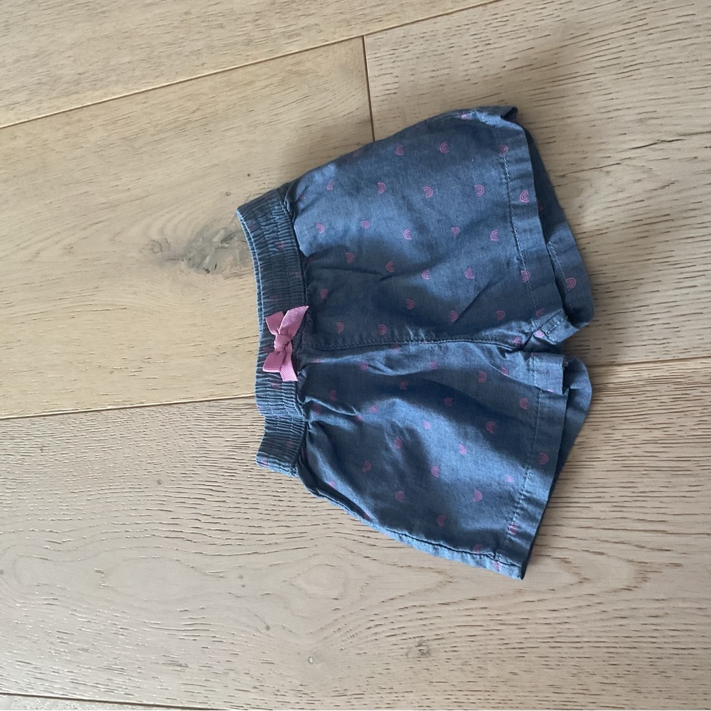 Carter's Blue Shorts with Pink Polka Dots